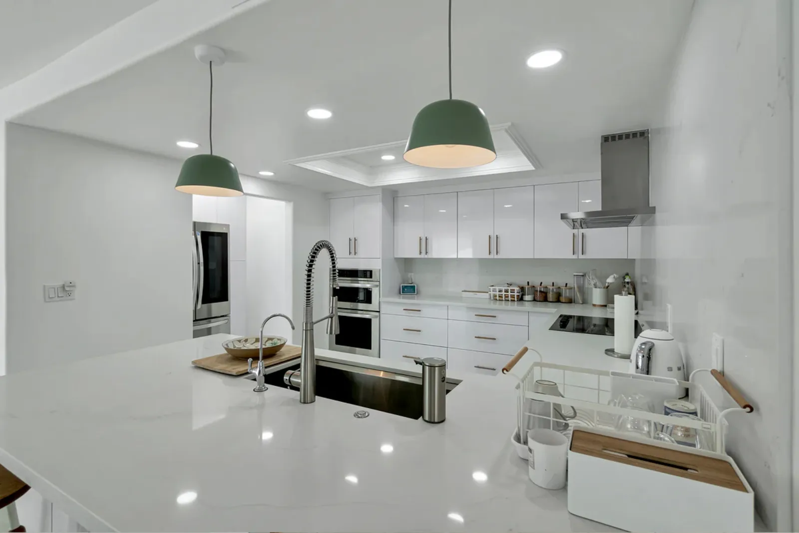 Finished kitchen from a PMK Development project in Fullerton