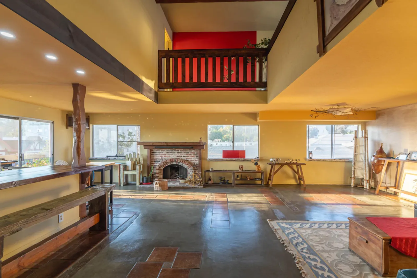 Finished living area from a PMK Development interior remodel in Los Angeles